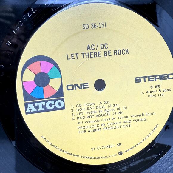 Let There Be Rock by AC/DC 1977 Vinyl LP Record Album Hard Rock Classic Music - Picture 2 of 6